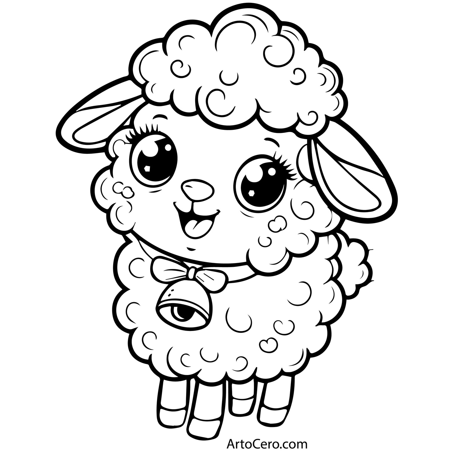 Libro Digital para Colorear Ovejas Vol.1 - ArtoCero.com