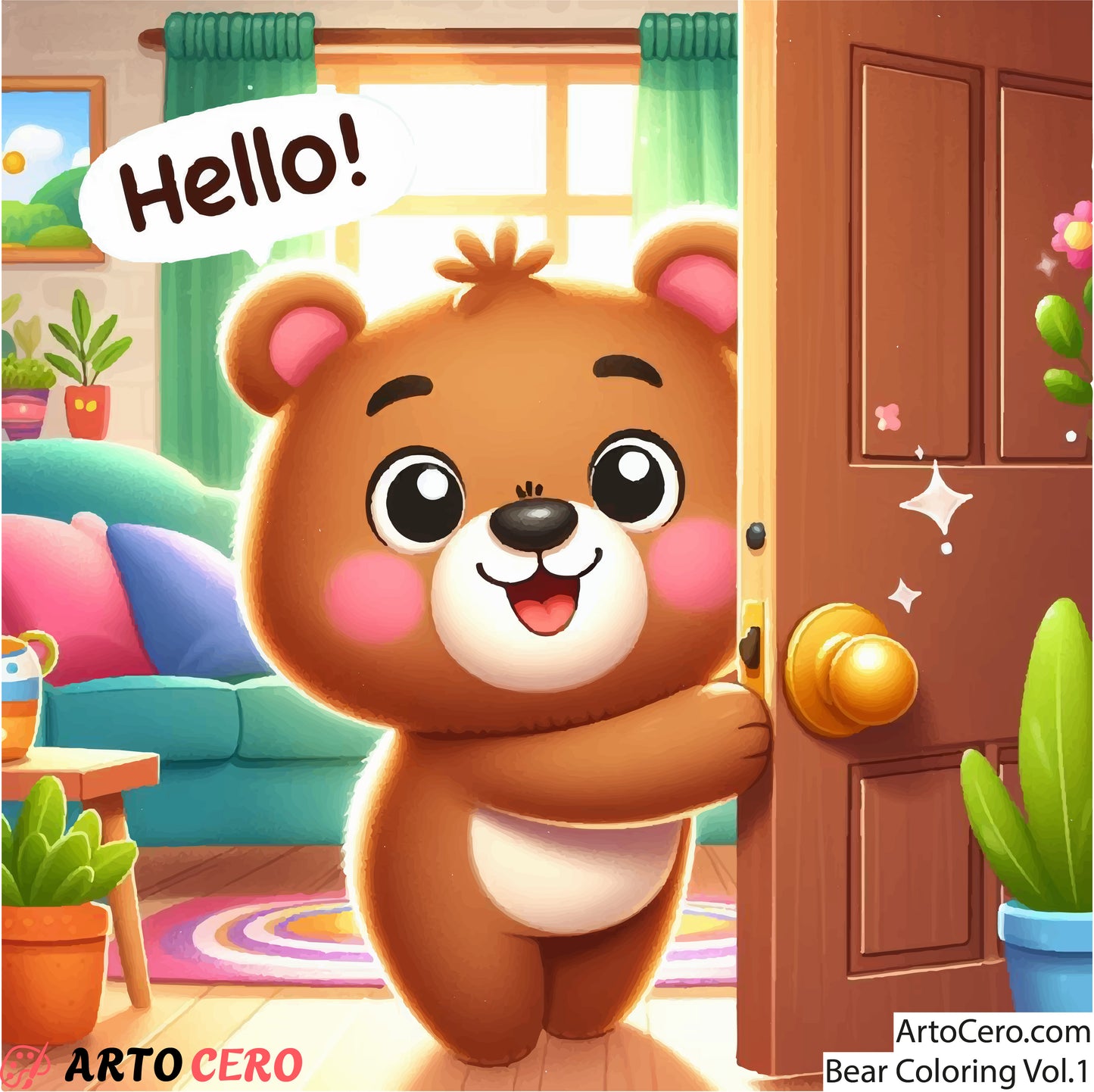 Bear Coloring Digital Book Vol.1 - ArtoCero.com