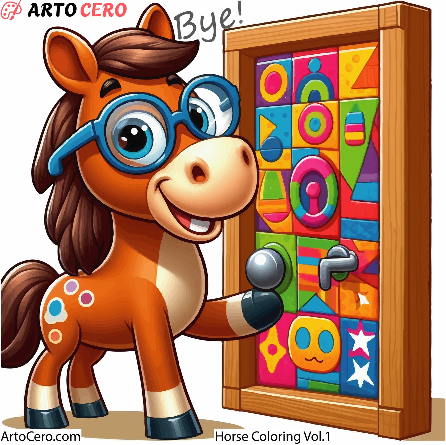 Horse Coloring Digital Book Vol.1 - ArtoCero.com