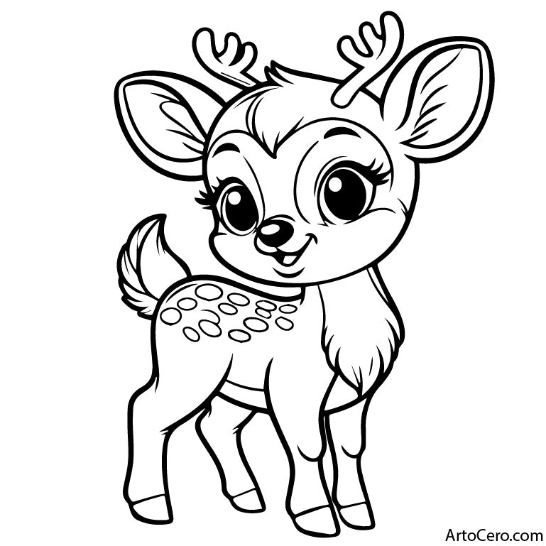 Deer Coloring Digital Book Vol.1 - ArtoCero.com