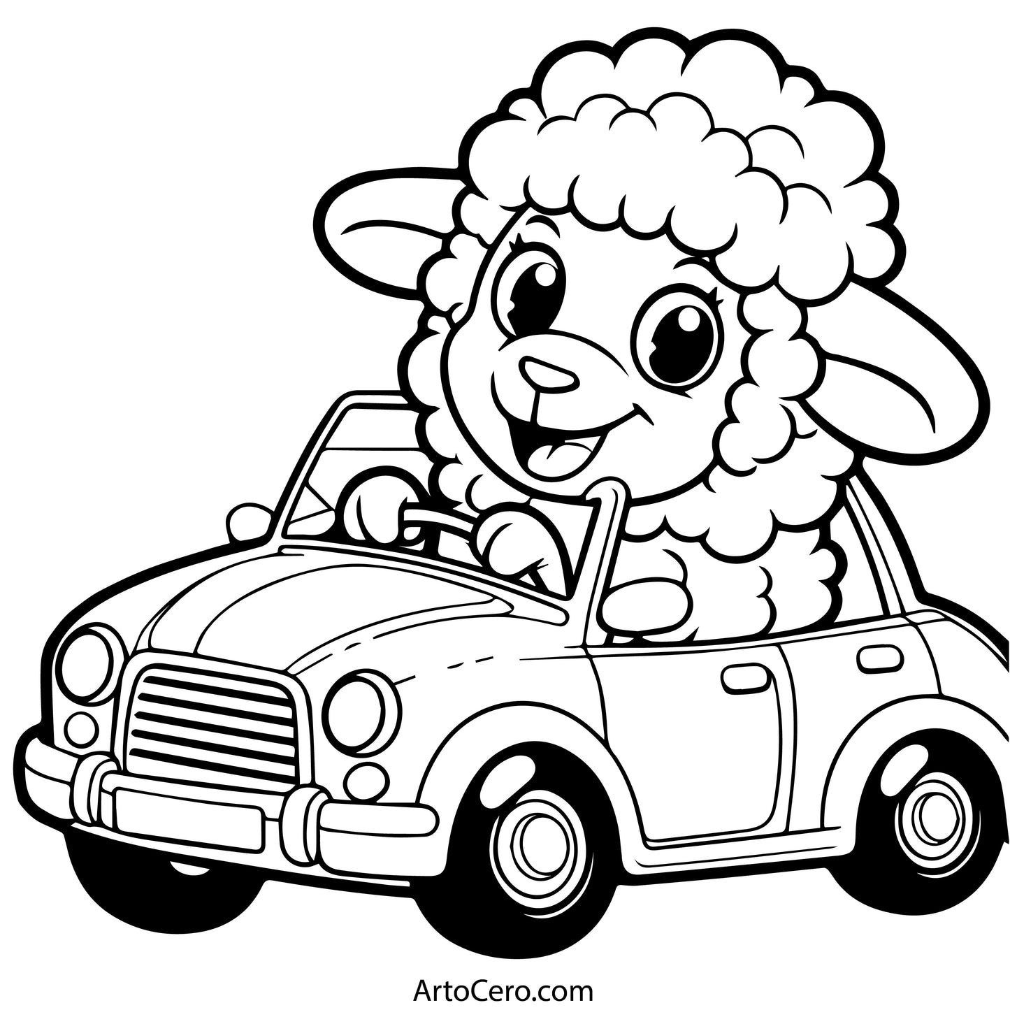 Sheep Coloring Digital Book Vol.1 - ArtoCero.com