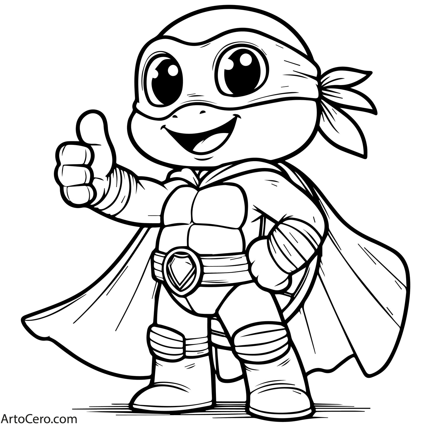 Turtle Coloring Digital Book Vol.1 - ArtoCero.com