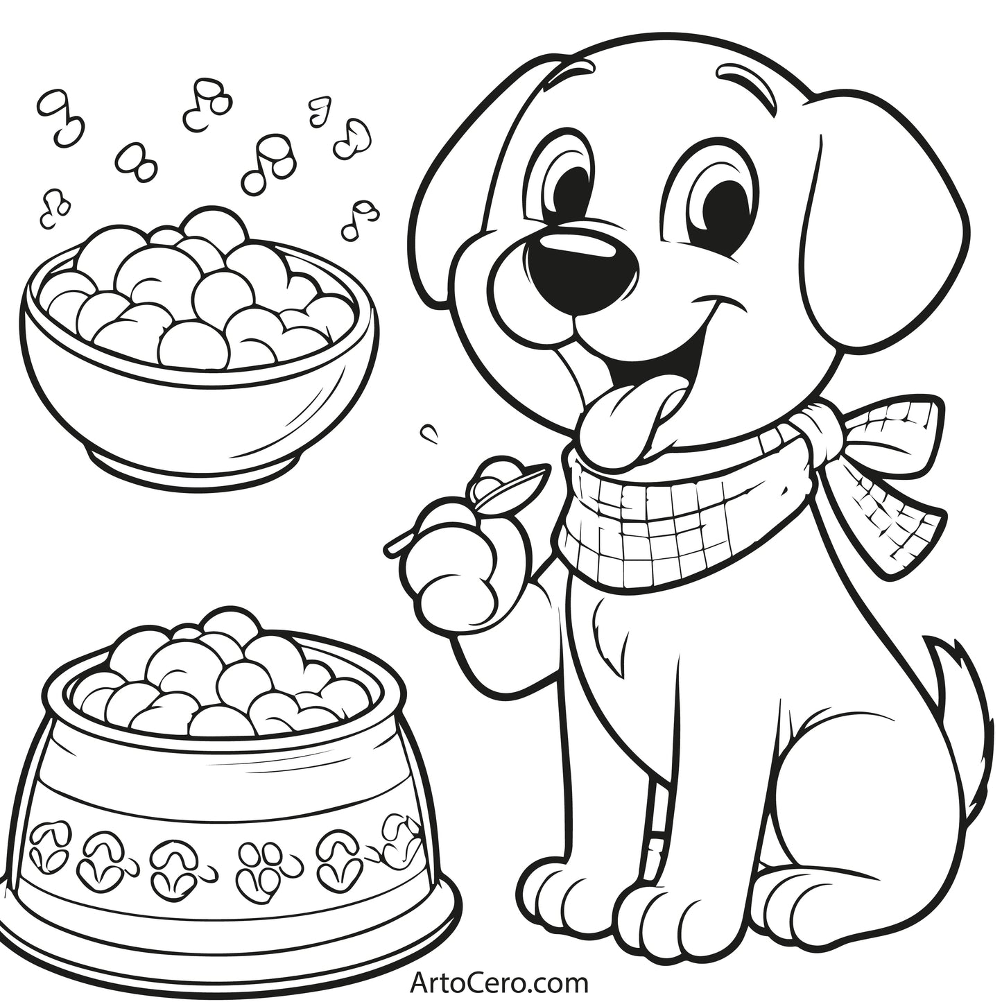 Dog Coloring Digital Book Vol.1 - ArtoCero.com