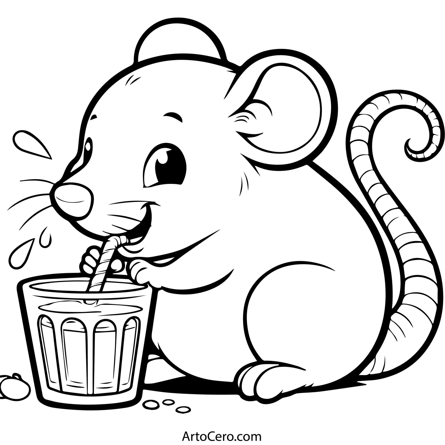 Rat Coloring Digital Book Vol.1 - ArtoCero.com