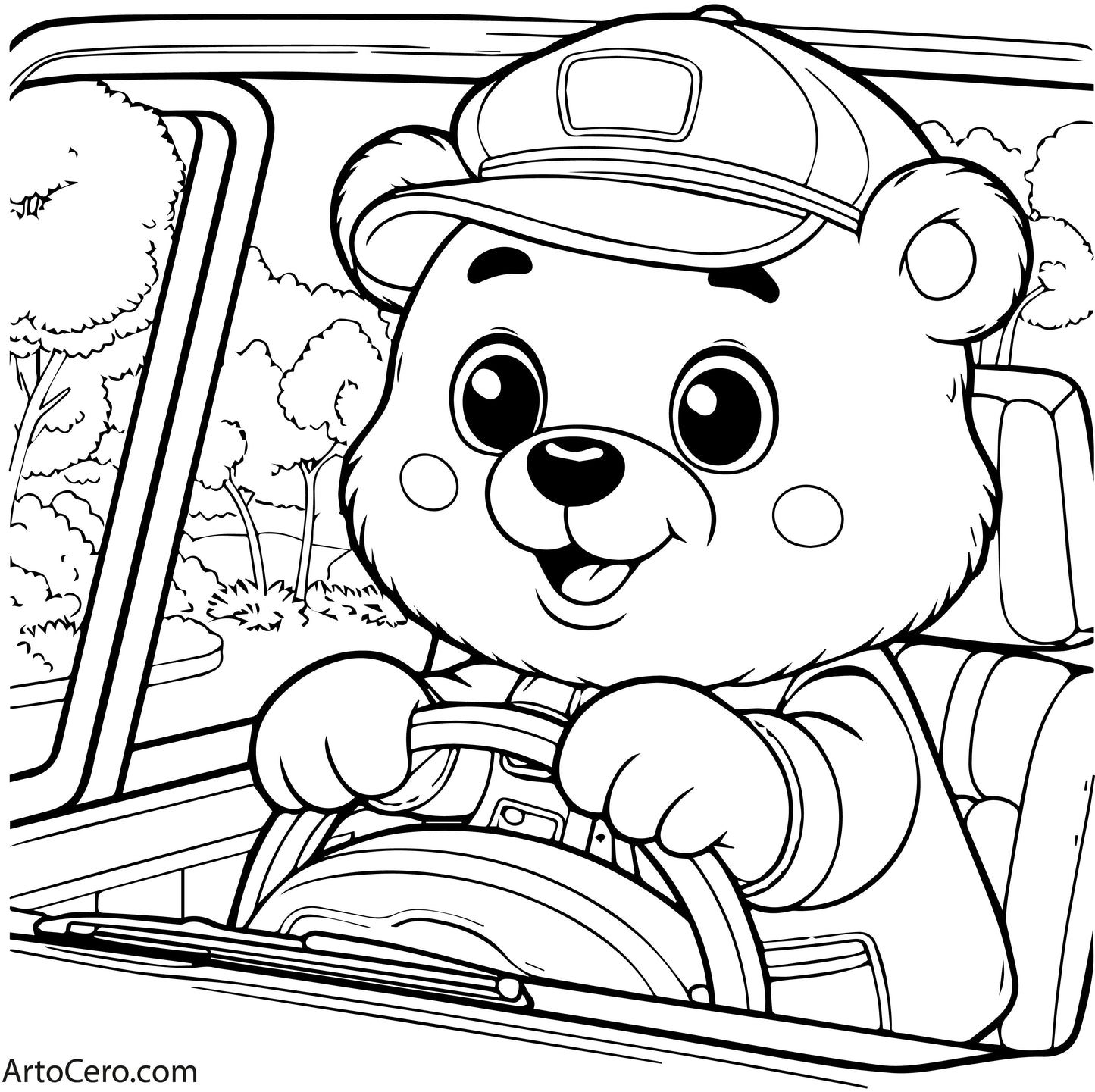 Bear Coloring Digital Book Vol.1 - ArtoCero.com