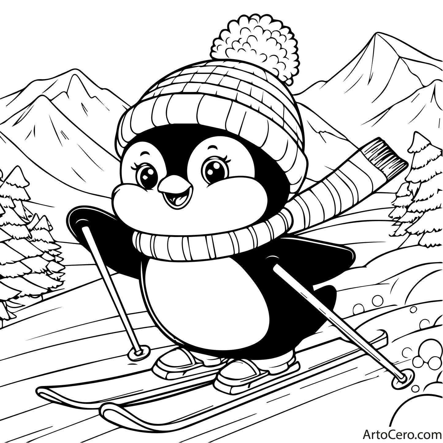 Penguin Coloring Book Vol.1 - ArtoCero.com