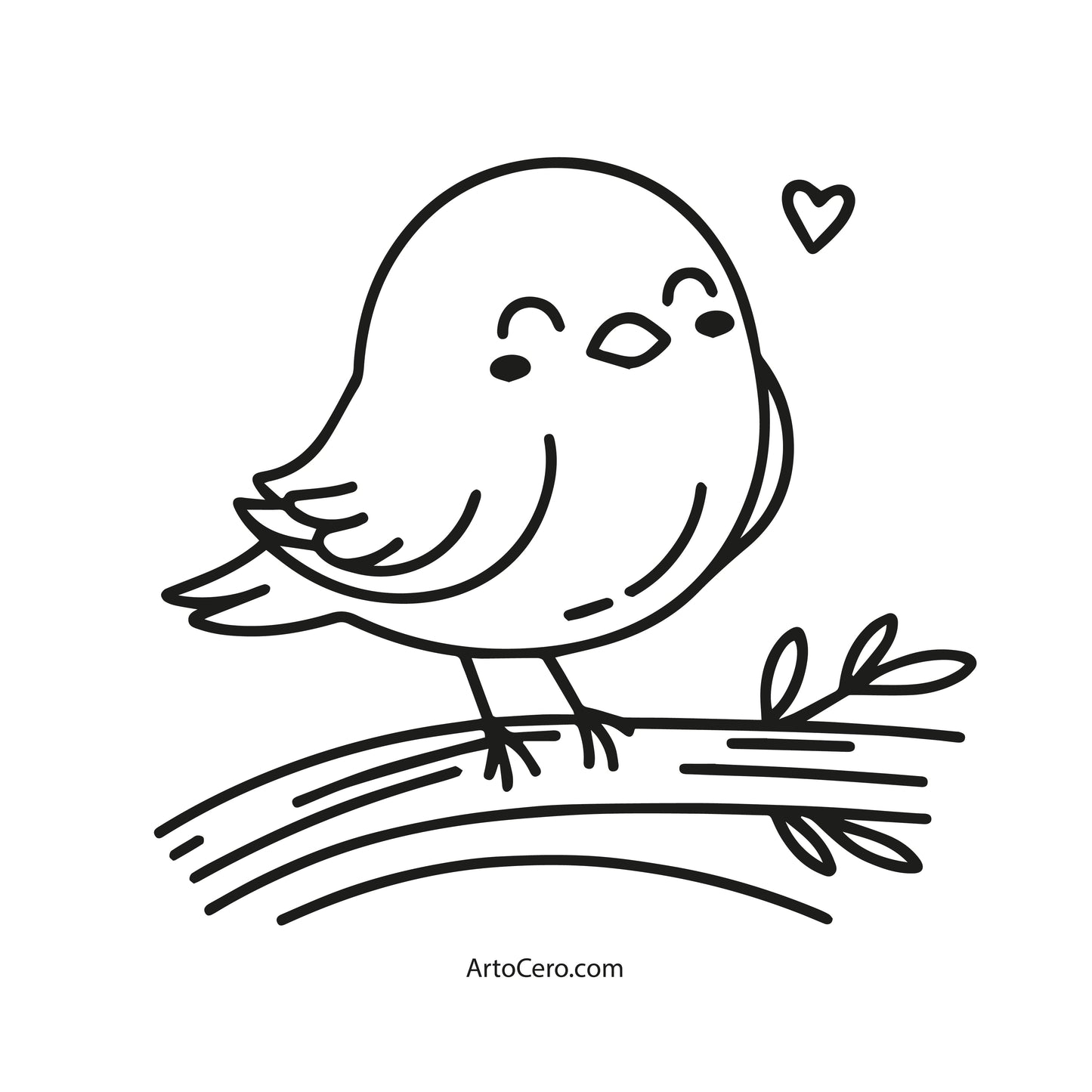 Bird Coloring Digital Book Vol.1 - ArtoCero