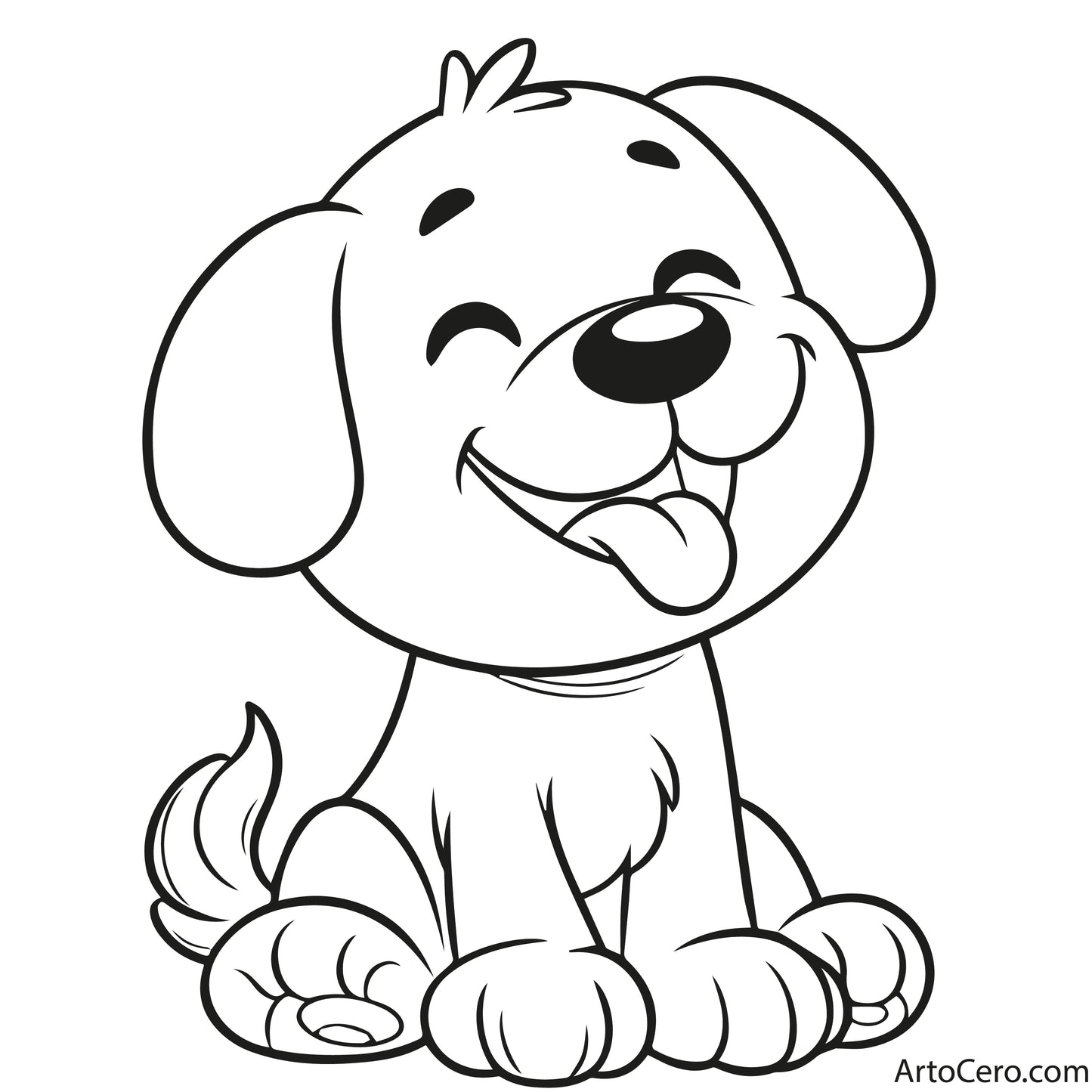 Dog Coloring Digital Book Vol.1 - ArtoCero.com