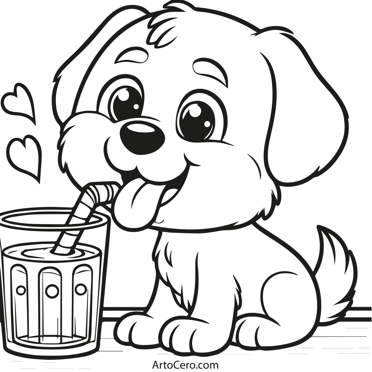 Dog Coloring Digital Book Vol.1 - ArtoCero.com