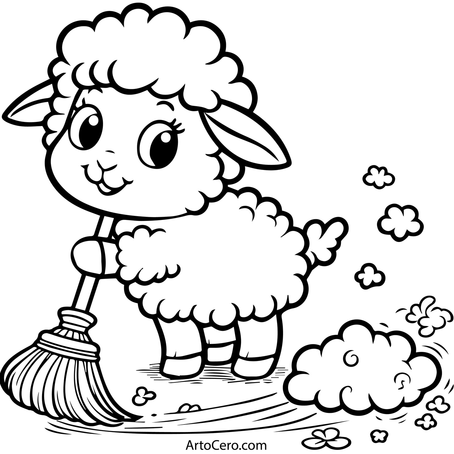 Livre numérique de coloriage de moutons Vol.1 - ArtoCero.com