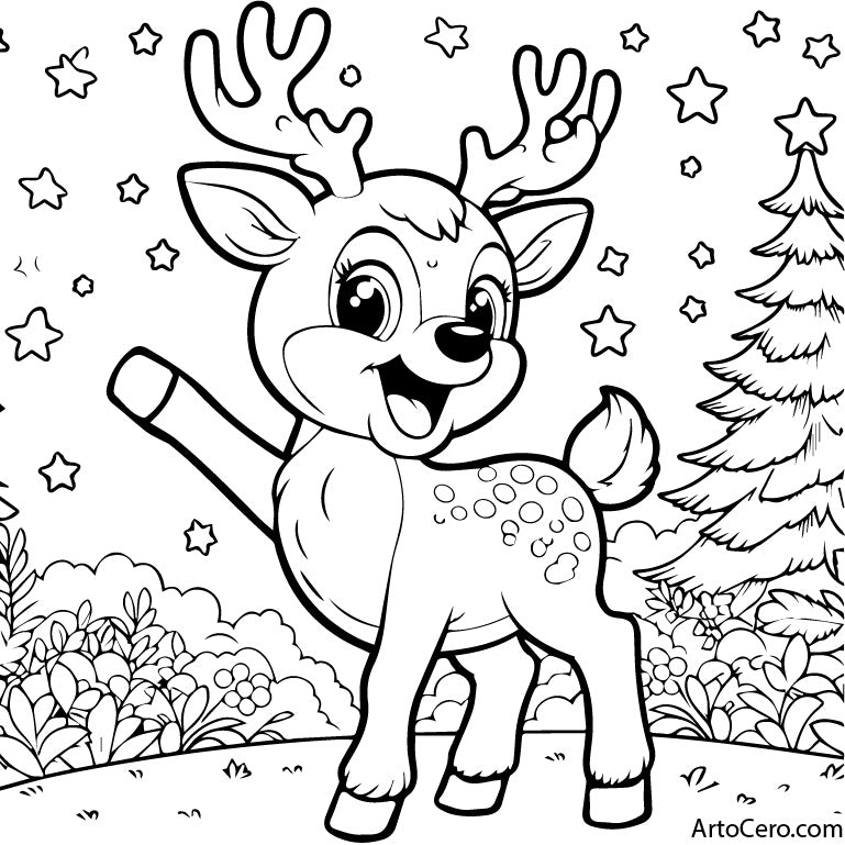 Deer Coloring Digital Book Vol.1 - ArtoCero.com